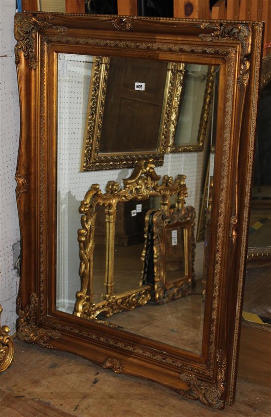 Large gilt frame mirror